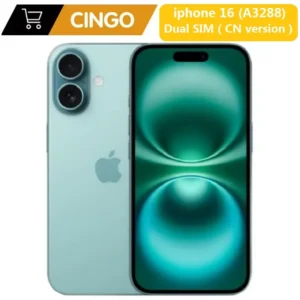 iPhone 16 SIM physique 6.1 pouces A18 téléphone portable d'origine 5G déverrouiller Apple téléphone Face ID 8GB + 128/256/512GB téléphone intelligent double SIM
