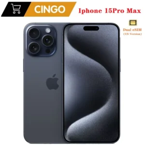 iPhone 15 Pro Max double eSIM 6.7 "véritable LTPO Super Retina XDR OLED Face ID NFC A17Pro 8GB 256/512GB 5G téléphone portable Original 15