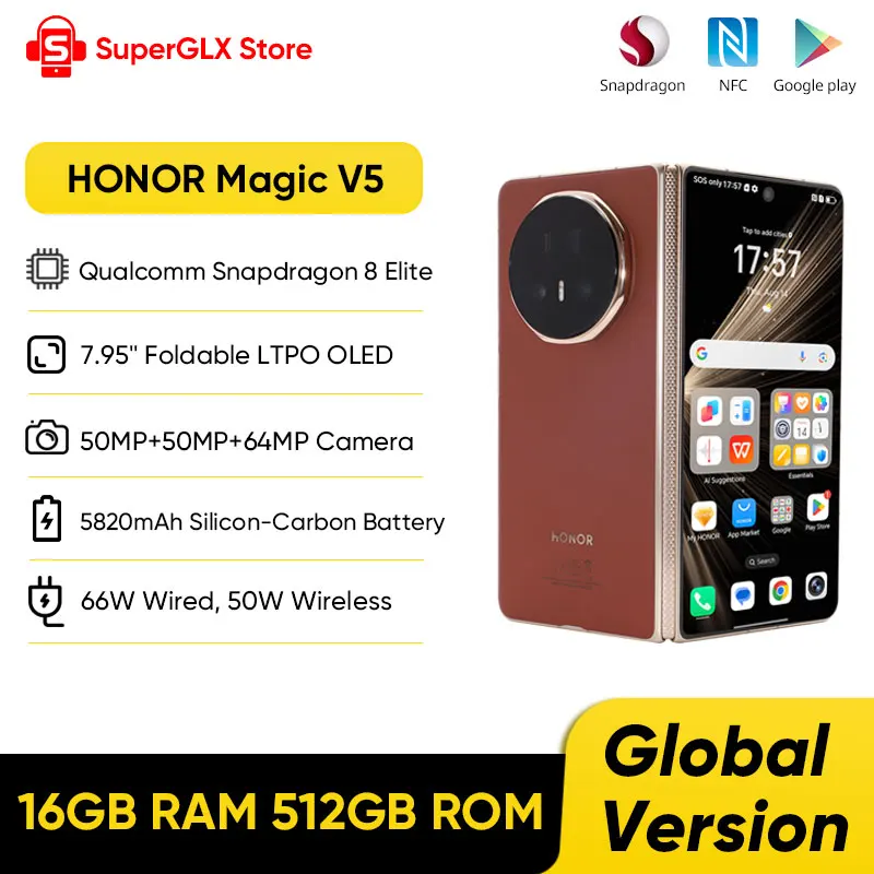 HONOR Magic V5 Version mondiale 5G